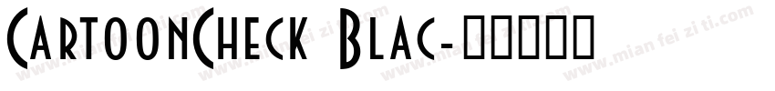CartoonCheck Blac字体转换